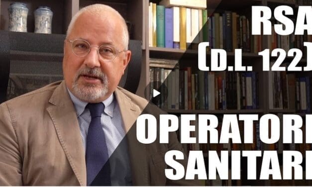 Per Operatori Sanitari e dipendenti RSA