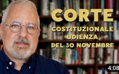Corte costituzionale – Udienza del 30 novembre